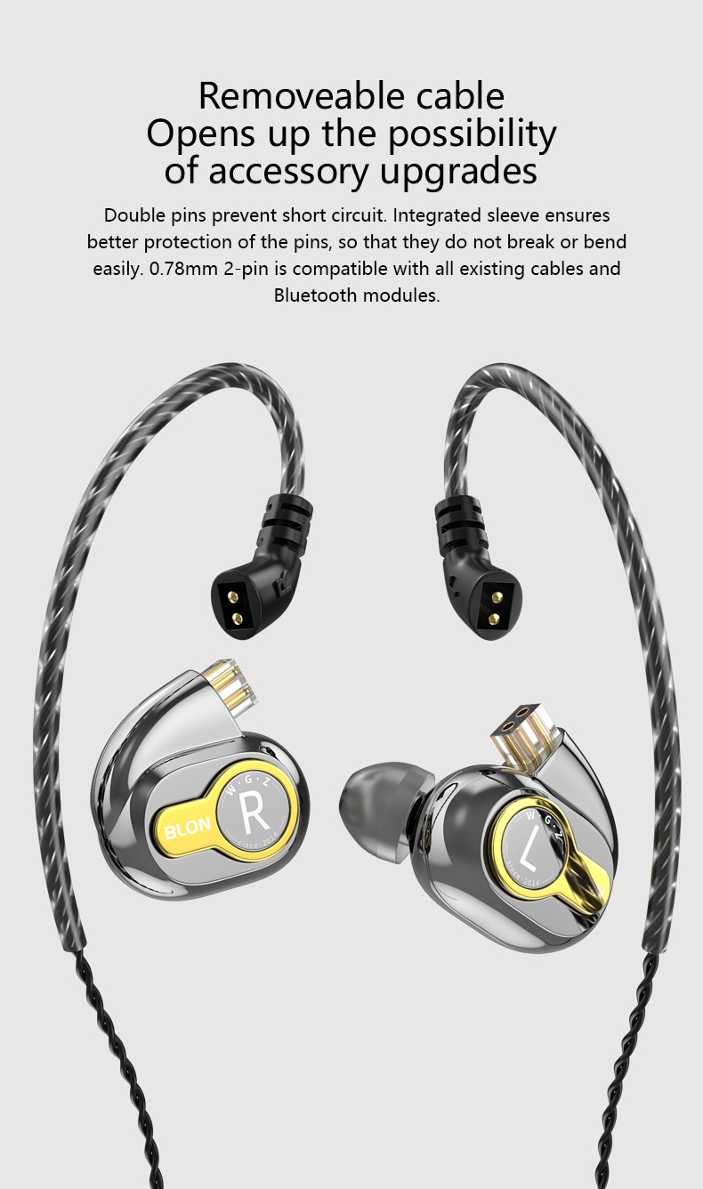 ขาย Blon BL05 หูฟัง Dynamic 10mm ใช้ Carbon Diaphragm เป็นส่วนประกอบไดร์เวอร์