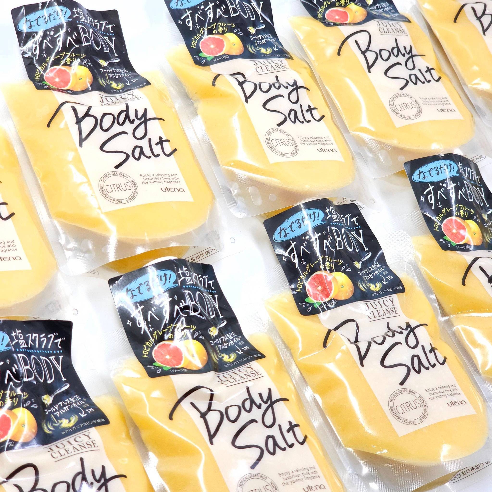 สครับ Juicy Cleanse Body Salt Citrus Scrub 300g จากญี่ปุ่น