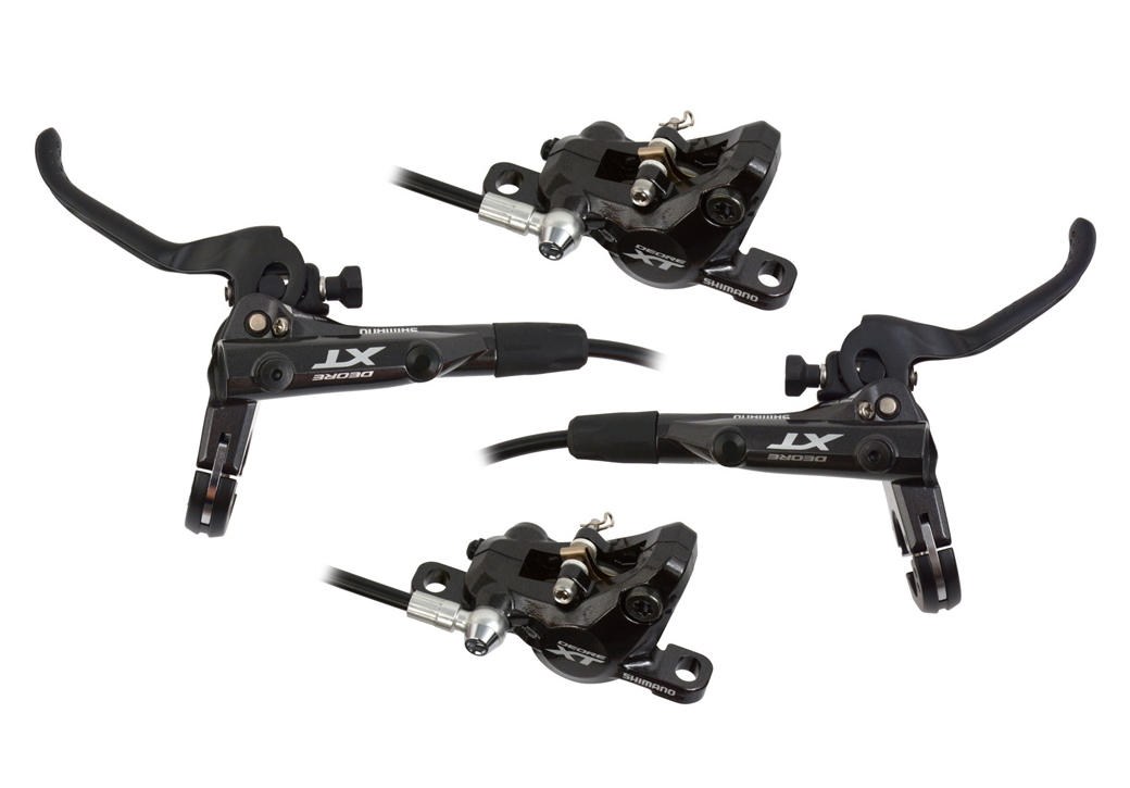 ชุดดิสเบรค XT J-KIT, F/R, BL/BR-M8100/SM-BH90, ประกอบเสร็จ W/FIN, แผ่นเบรคมีคลีบ,สาย 1000/1700MM(แพ๊คถุง)