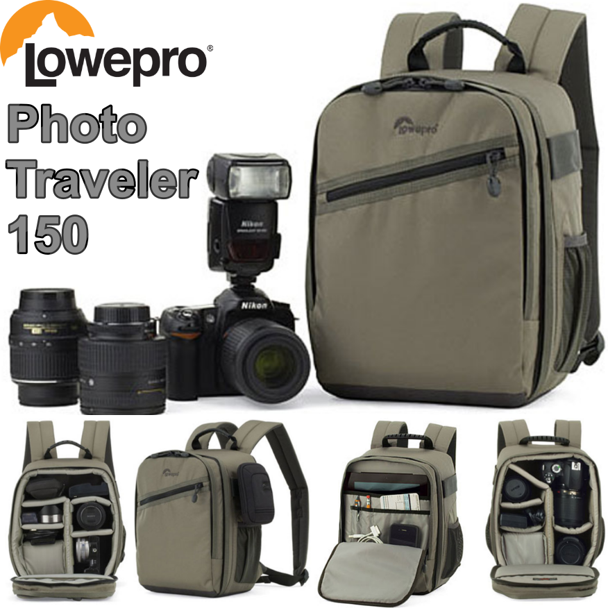 กระเป๋ากล้อง Photo Traveler 150 Lowepro กันน้ำ ของแท้ประกันศุนย์ 3ปี (ส่งฟรี)