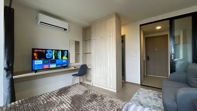 ให้เช่าคอนโดเดอะ มูฟ เกษตร 24.5 ตร.ม.เฟอร์ครบ มีเครื่องซักผ้า ตรงข้าม ม.เกษตร