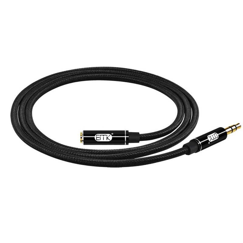 ERTK Black AUX Standard สายเพิ่มความยาวหูฟัง เกรดสำหรับหูฟัง สายถักแน่นหนา ประกันศูนย์ไทย