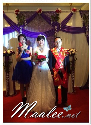 พร้อมส่ง ชุดราตรีสั้น เพื่อนเจ้าสาว แบบ B แขนกุด ลูกไม้แซมด้วยผ้าตาข่าย แต่งเม็ดคริสตัล (เชือกผูกหลัง)