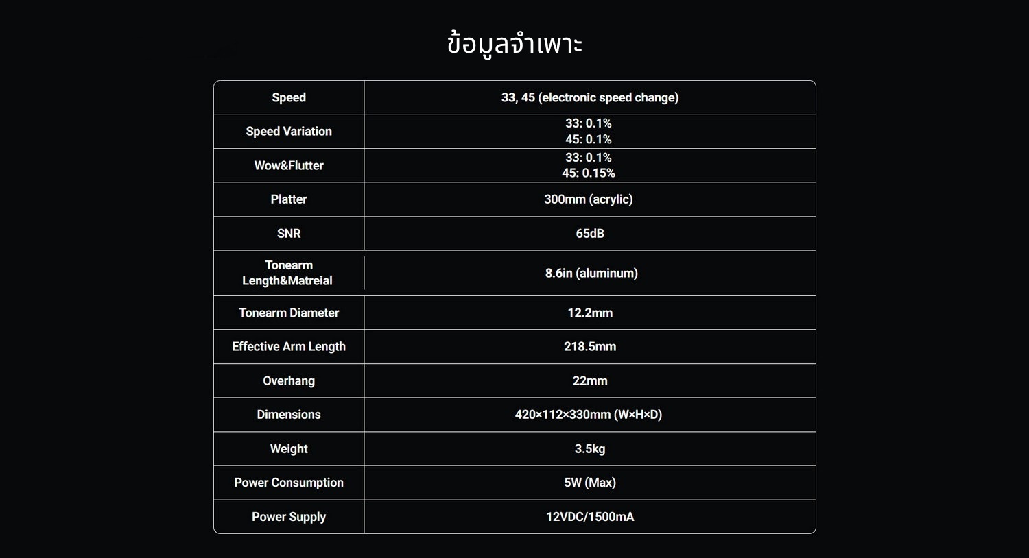 Fosi Audio Luna3 เครื่องเล่นแผ่นเสียง สำหรับคนรักแผ่นเสียงไวนิลและผู้ที่ชื่นชอบ HiFi โดยเฉพาะ ประกันศูนย์ไทย