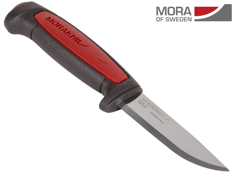 มีดใบตาย MoraKniv Pro C Carbon Steel Blade Sweden ด้ามสีแดง ของแท้ 100%