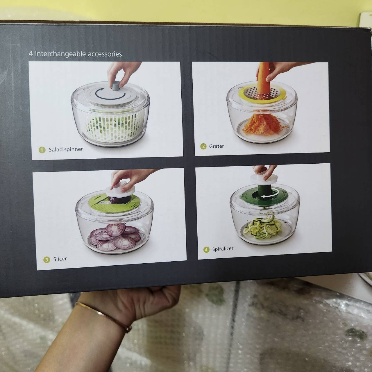 Joseph Joseph Multi-Prep™ 4-piece Salad Preparation Set อุปกรณ์เตรียมและทำสลัด