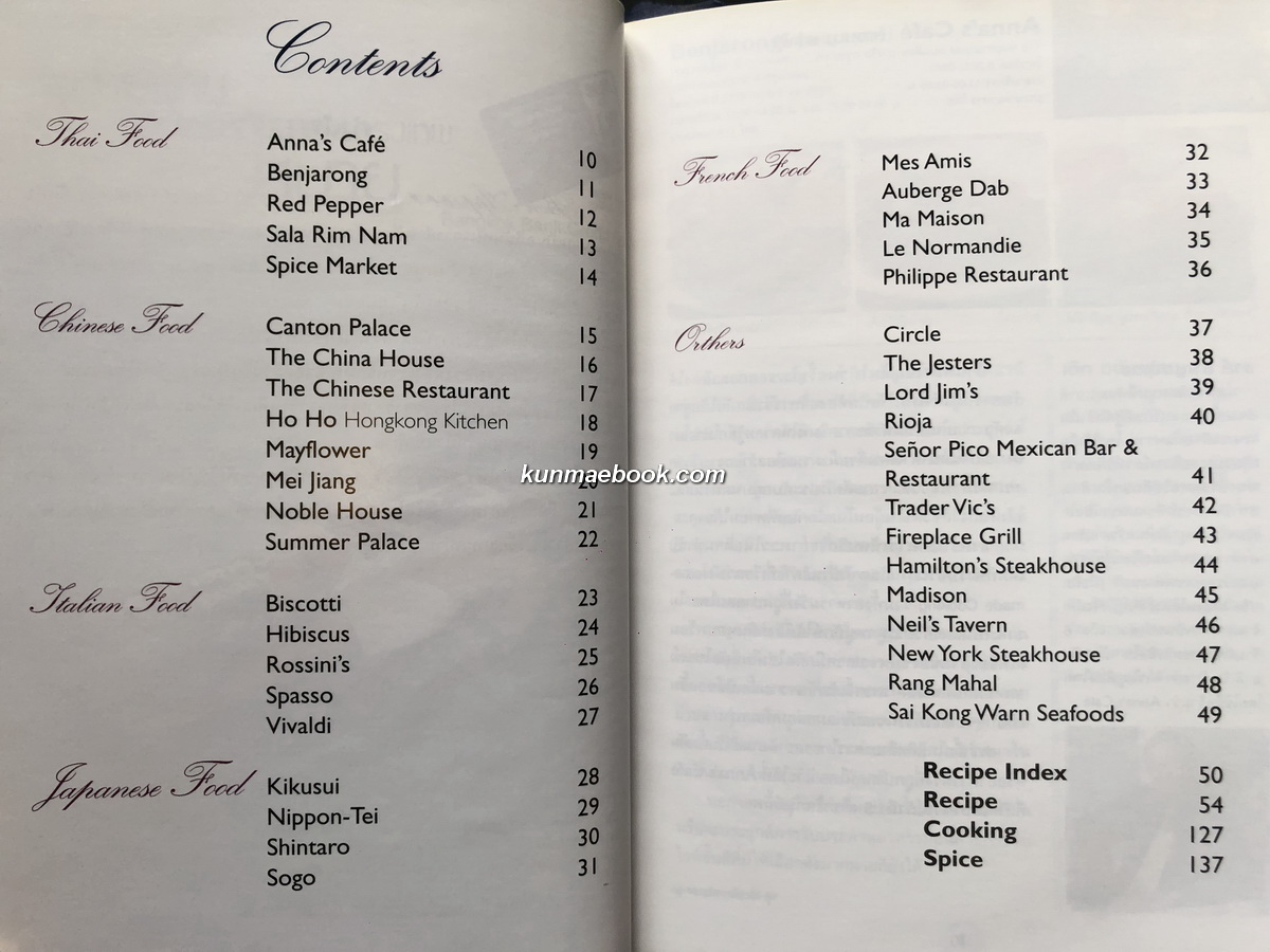 Bon Appetit ! Recommended by 40 Chefs of Excellence.พร้อมสูตรอาหาร