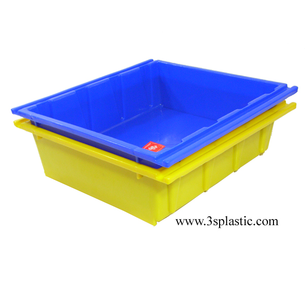 ลังทึบ ขนาด 51.5 x 53.5 x 15.5 cm. HDPE เบอร์ 422