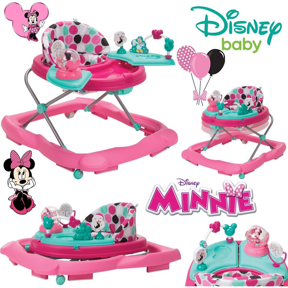 ใหม่ล่าสุด พร้อมส่ง🌟 รถหัดเดินมินนี่เม้าส์ จาก Disney Baby Music & Lights™ Walker with Activity Tray, Minnie Dotty