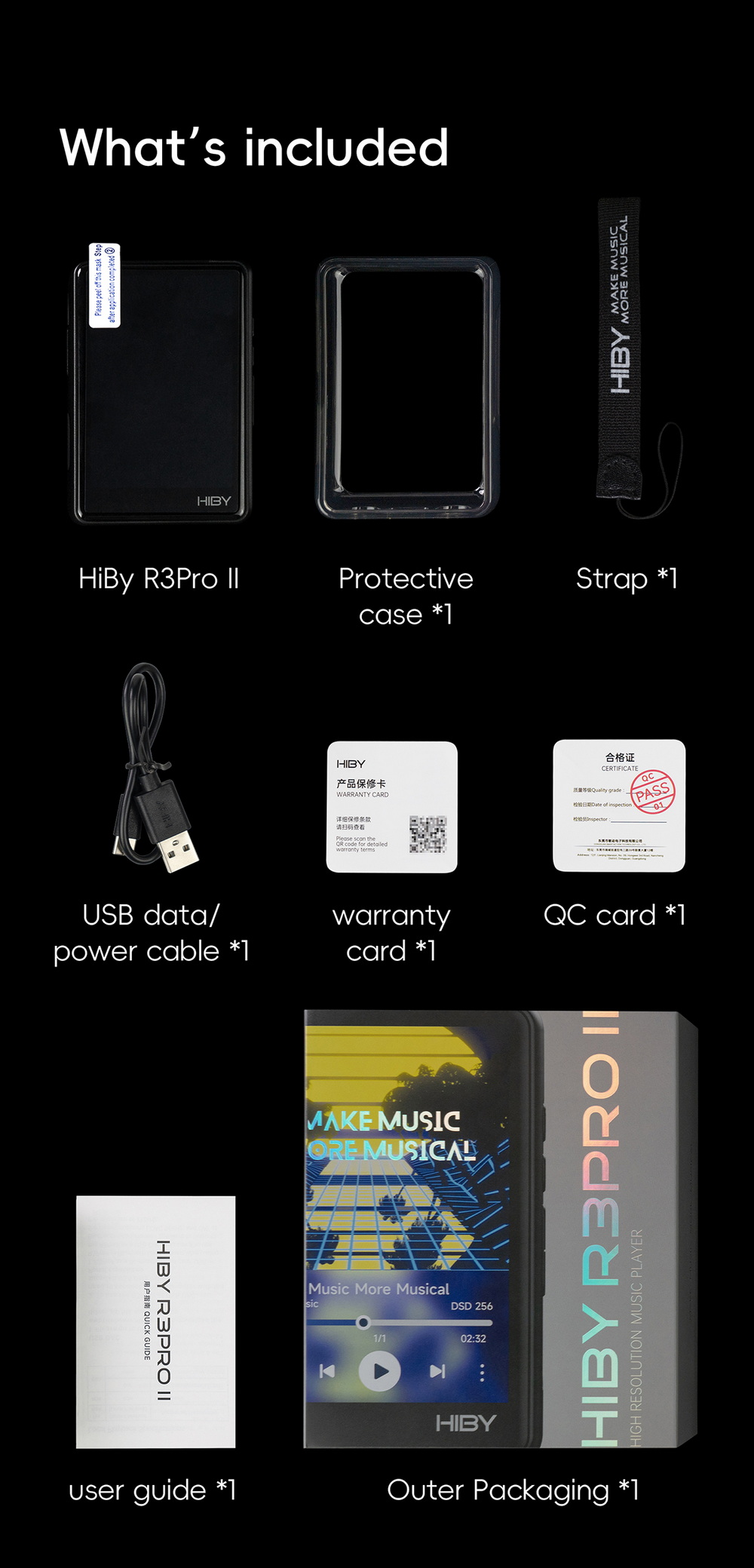 Hiby R3PROii DAP พกพา ชิป CS43198 x2 รองรับ MQA, Bluetooth5.1, LDAC, Dual Hi-Res ประกันศูนย์ไทย