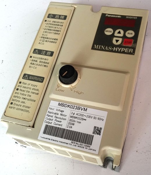 MBDK023BVM SERVO DRIVE " PANASONIC "