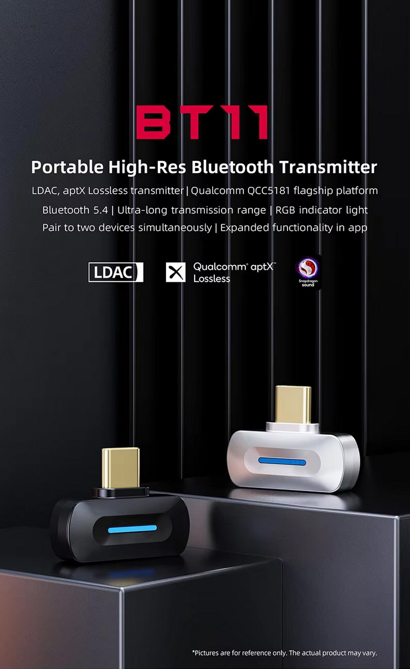 FiiO BT11 เครื่องส่งสัญญาณ Bluetooth 5.4 ความเร็วสูง ชิปเรือธง Qualcomm QCC5181 รองรับ LDAC ประกันศูนย์ไทย