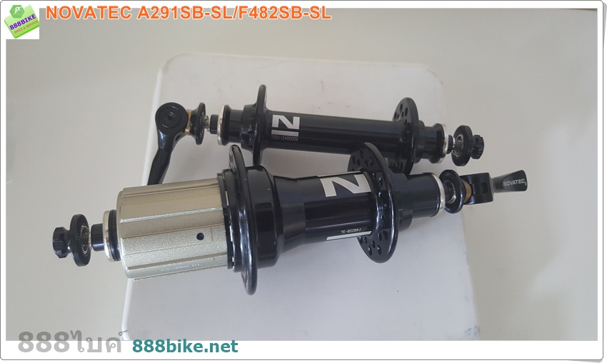 ดุมเสือหมอบ NOVATEC A291SB-SL/F482SB-SL (หน้า+หลัง) หน้า20H,หลัง24H มีแหวนรอง