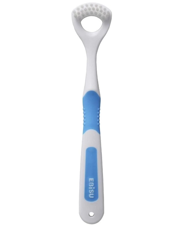 มีสองสีให้เลือก!! แปรงทำความสะอาดลิ้น EBISU Tongue Cleaner Rubber Grip