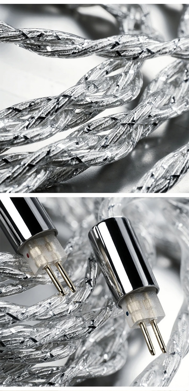 TANCHJIM CABLE R สายอัพเกรดหูฟัง ทองแดงผลึกเดี่ยวชุบเงิน ขั้ว2พิน0.78 ประกันศูนย์ไทย