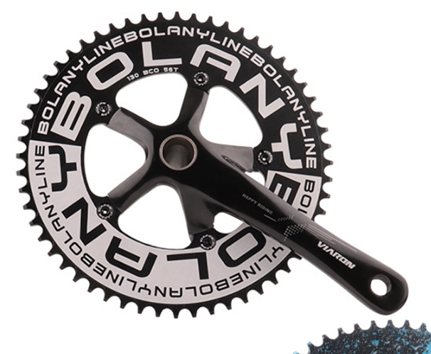 จาน BOLANY 56T, 130 BCD Road Bike Chainwheel CNC AL Hollow Design Ultralight Chain Wheel 56T