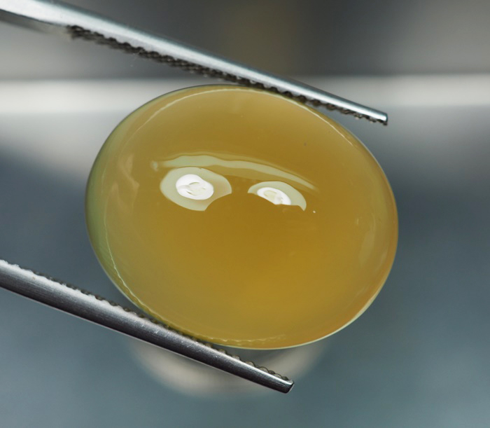 คาลซิโดนีสีเหลือง(Yellow Chalcedony) 15.52 กะรัต