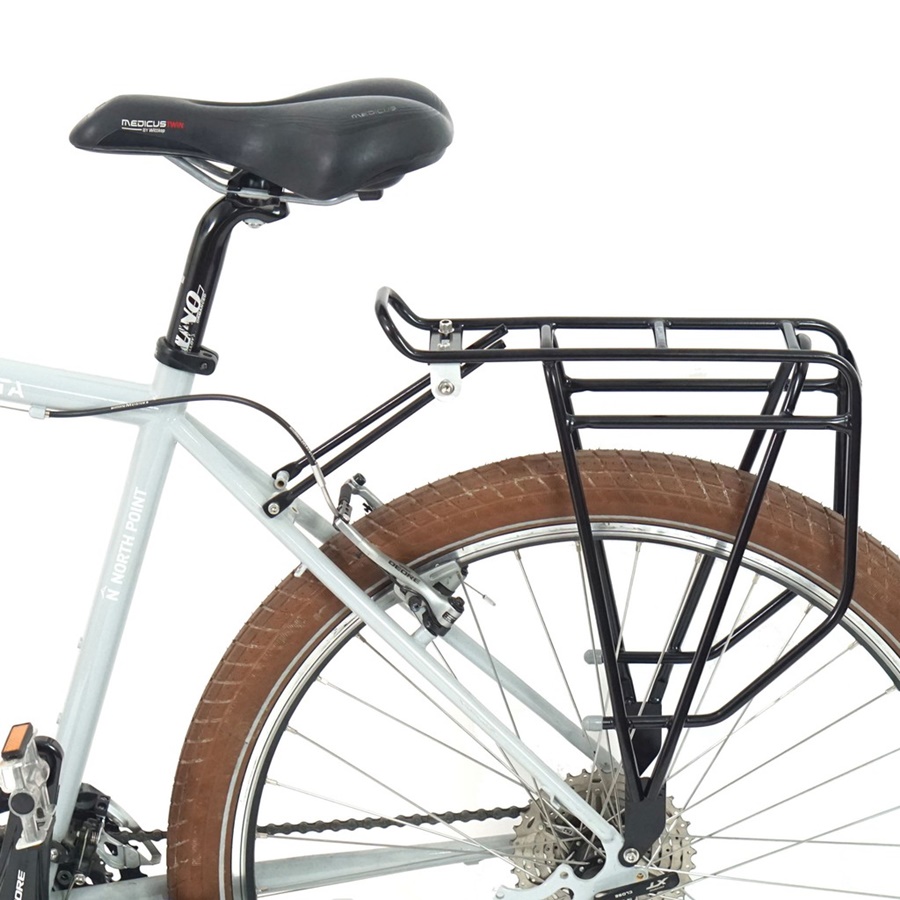 Vincita Voyage Stainless Steel (C035) rear rack stainless bike Can carry a maximum weight of 50 kg, suitable for touring use.