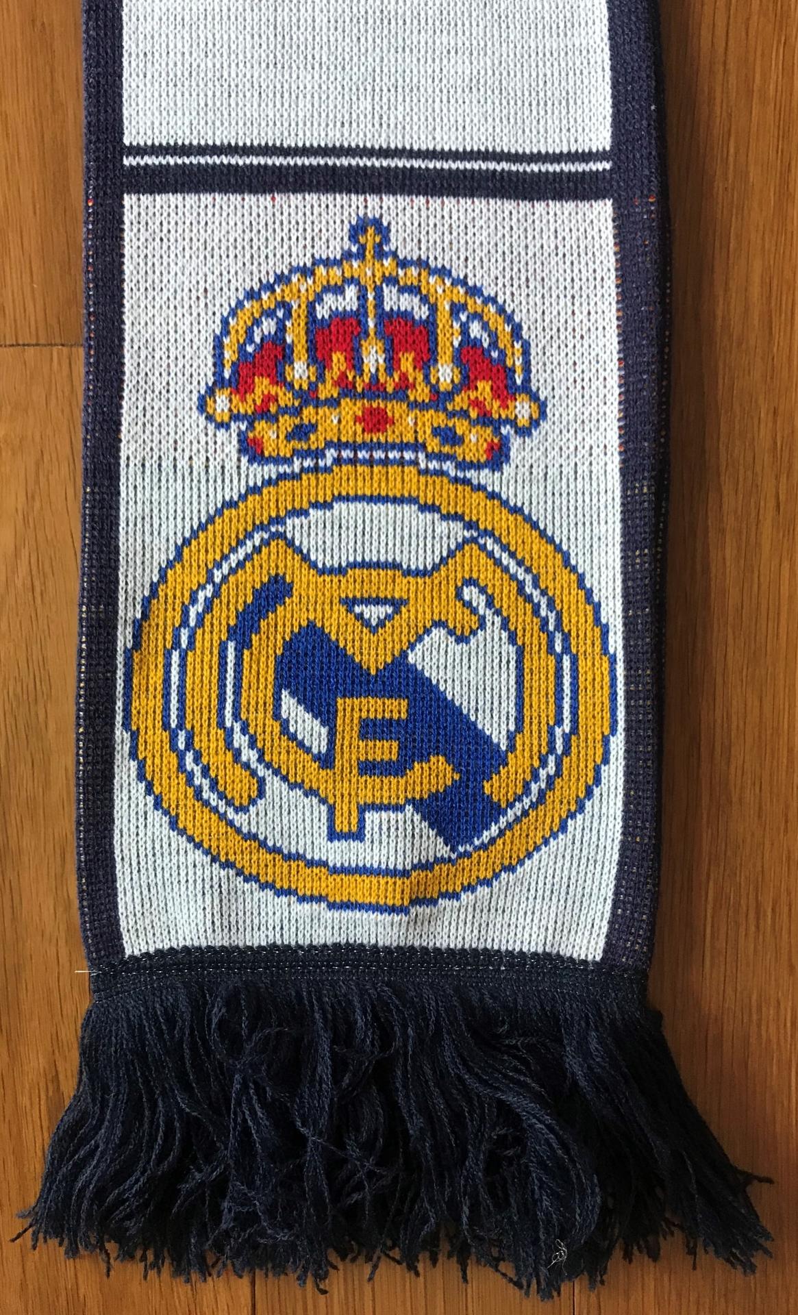 ผ้าพันคอ ฟุตบอล สโมสรเรอัล มาดริด - 1902 - 2012 ใหม่ / REAL MADRID Football Club Scarf - 1902 - 2012 NEW