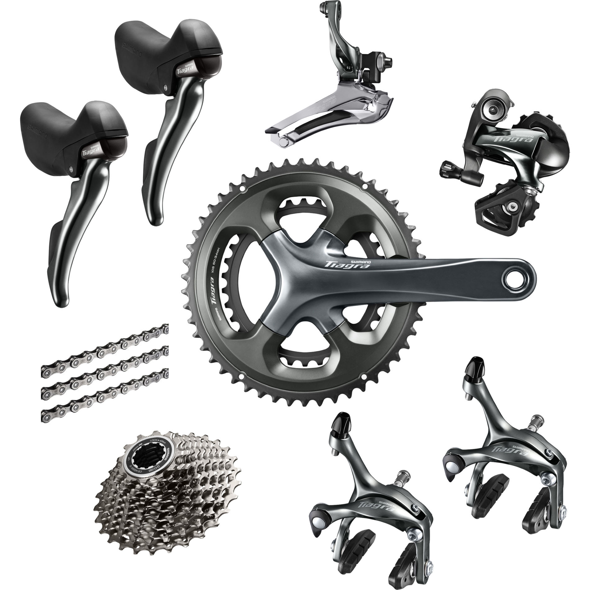 ชุดเกียร์ Shimano Tiagra Groupset 4700 20, 2X10 speed, TIAGRA MY2016