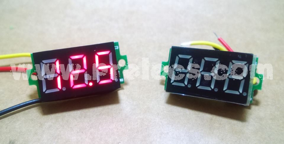 Volt Meter DC 0.36" สีแดง