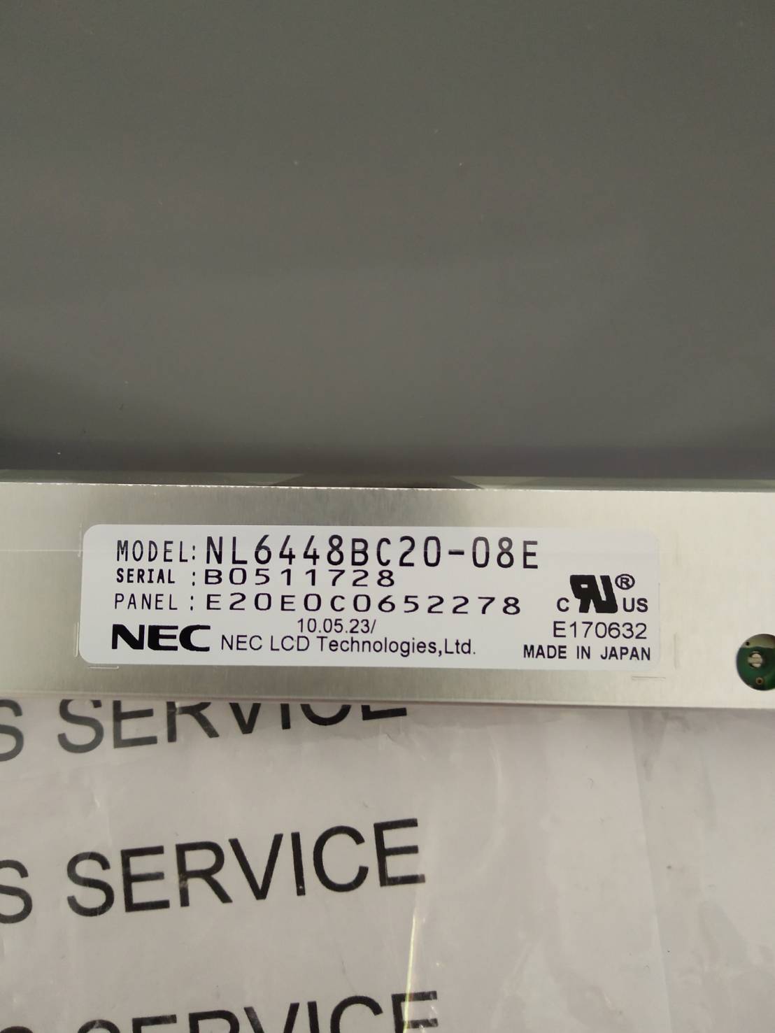NL6448BC20-08E LCD PANEL " NEC "