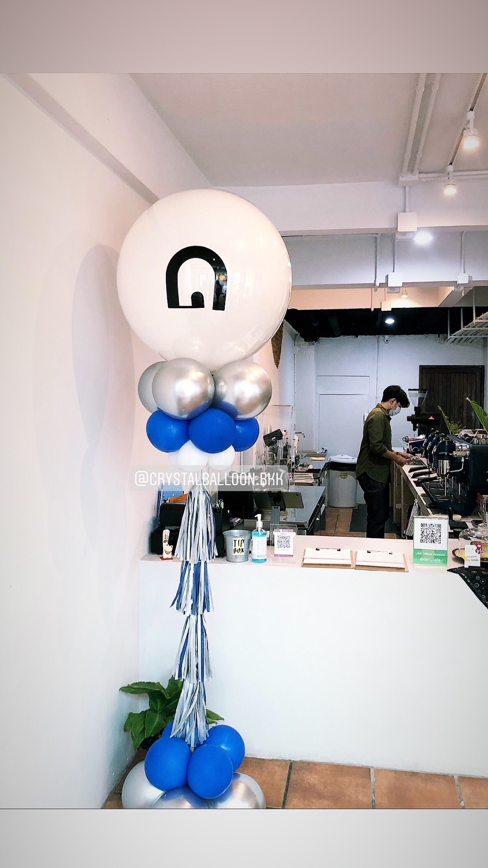 เสาลูกโป่ง เปิดร้าน-เปิดตัวสินค้า Bubble ขนาด 36" พร้อมตกแต่ง สามารถเปลี่ยนสีลูกโป่ง/เปลี่ยนข้อความได้