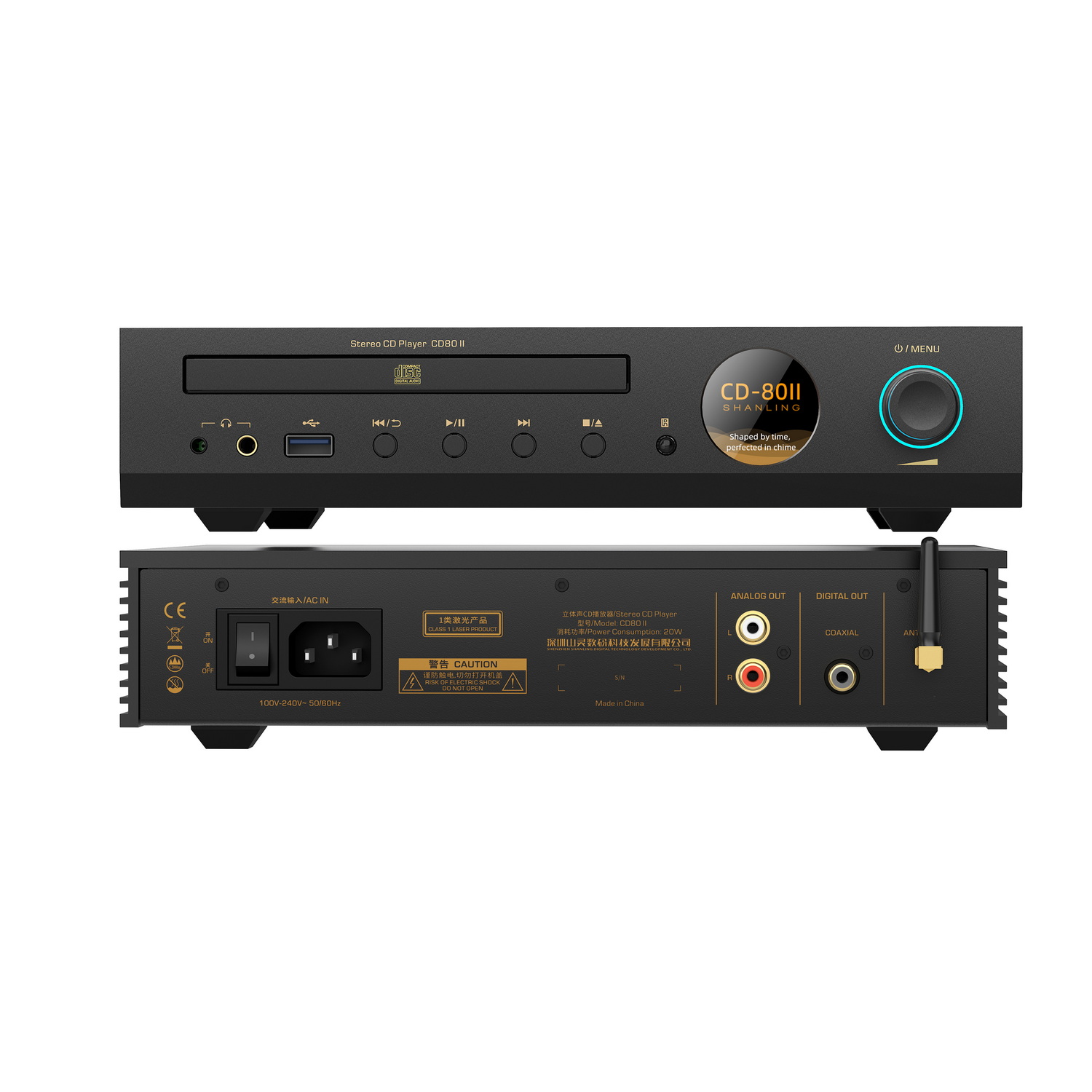 Shanling CD80II เครื่องเล่นซีดีอเนกประสงค์ DAC Cirrus CS43198 คุณภาพระดับ Hi-Fi ประกันศูนย์ไทย