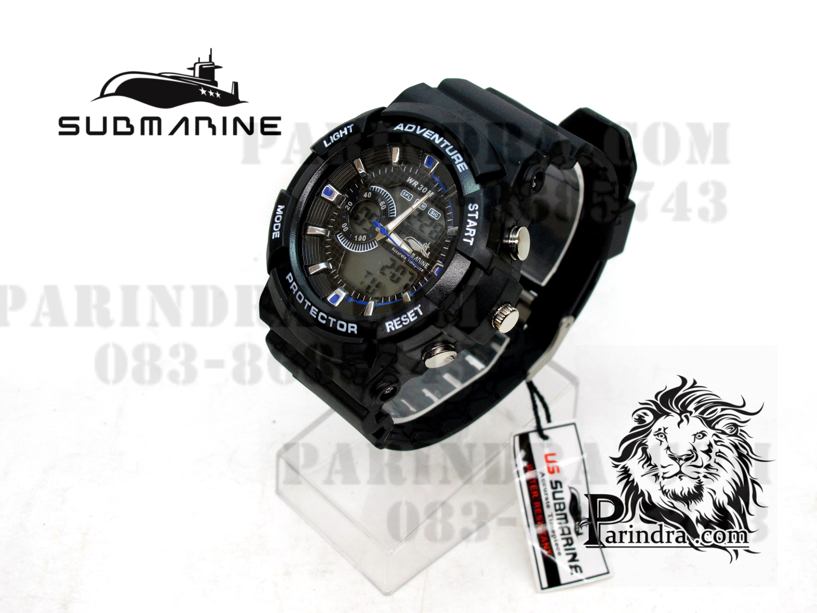 US submarine Protector รุ่น TP3147M สีดำตัดน้ำเงิน