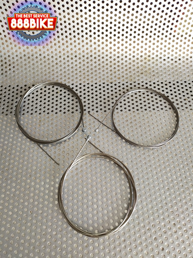 สายในเกียร์/เบรค SHIMANO แสตนเลสอย่างดี 1.2 x 2100MM/ 1.6 x 2050MM. (ราคาต่อ 1 เส้น )