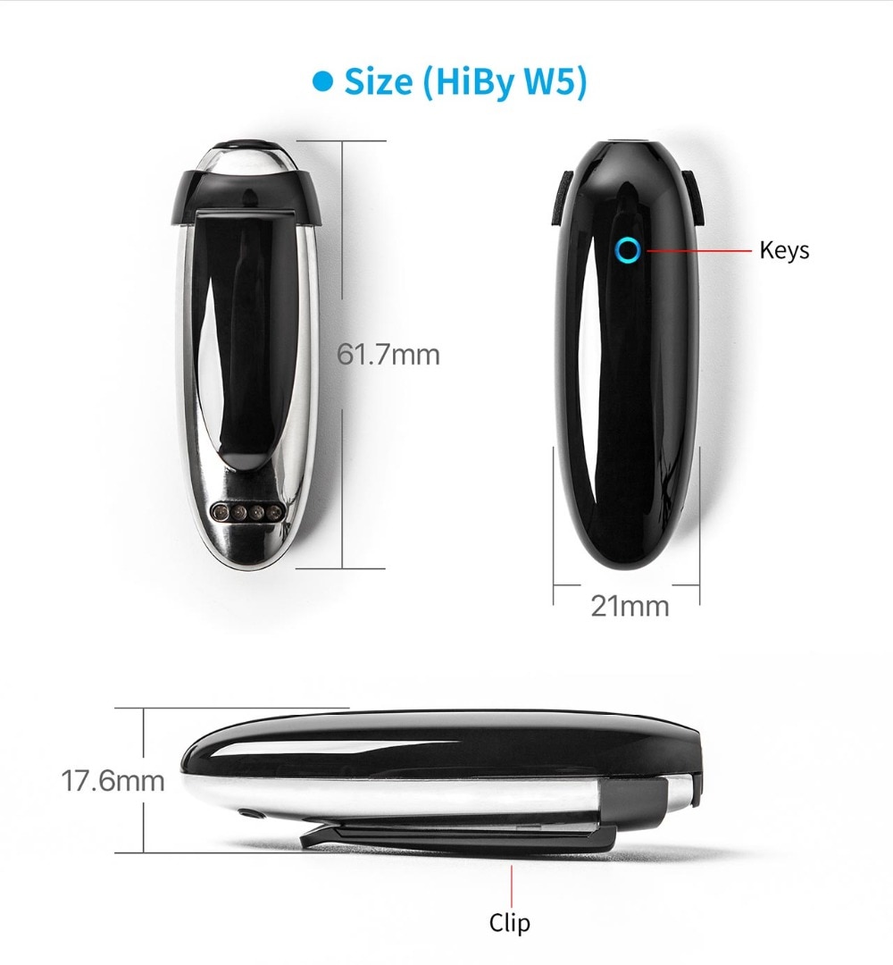 ขาย Hiby W5 Dac-amp ไร้สายชิป Quallcom CSR8675 รองรับ Bluetooth 5.0 , UAT CODEC ตัวใหม่