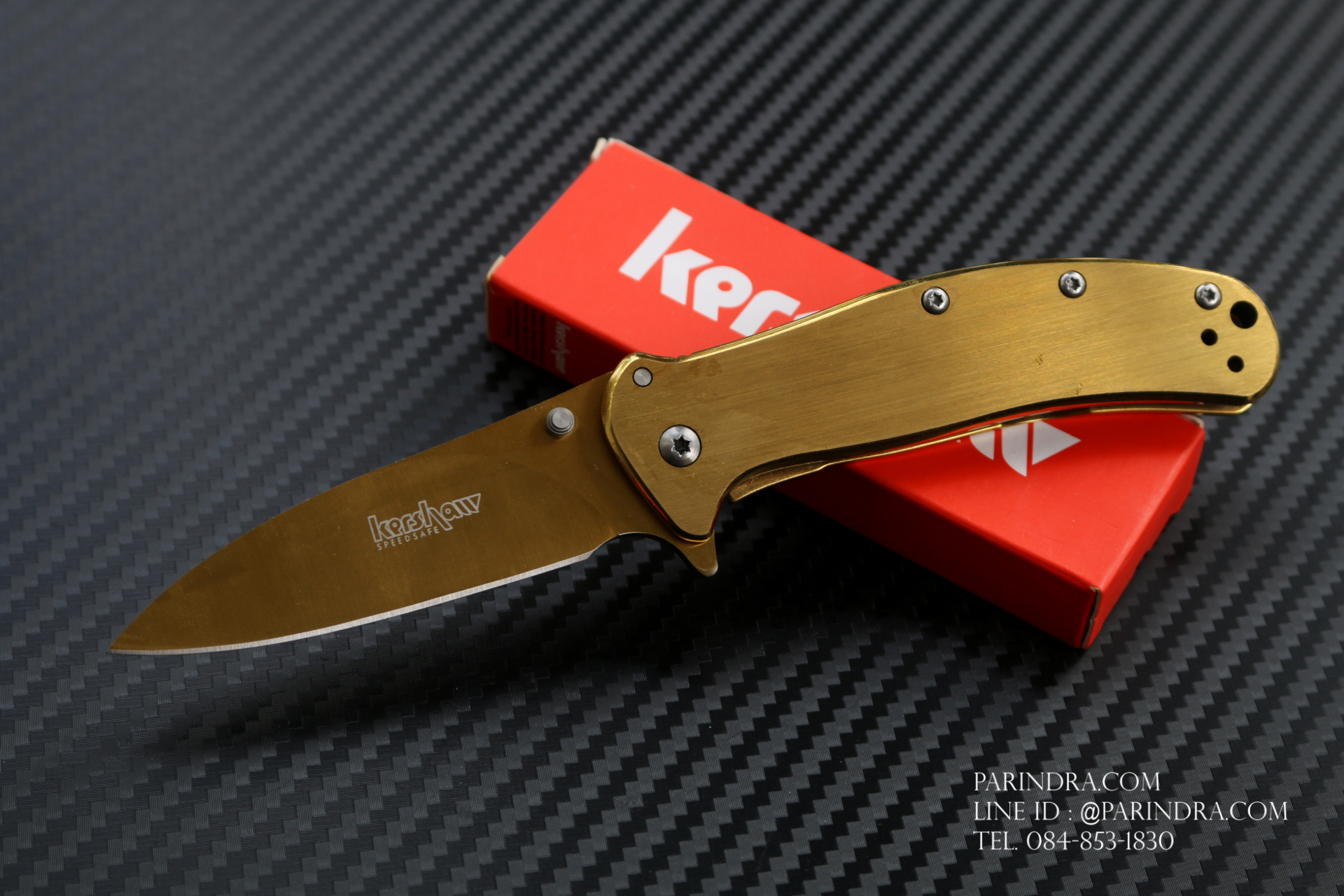 มีดพับขนาดเล็ก Kershaw Golden โลหะทั้งชิ้น (OEM)