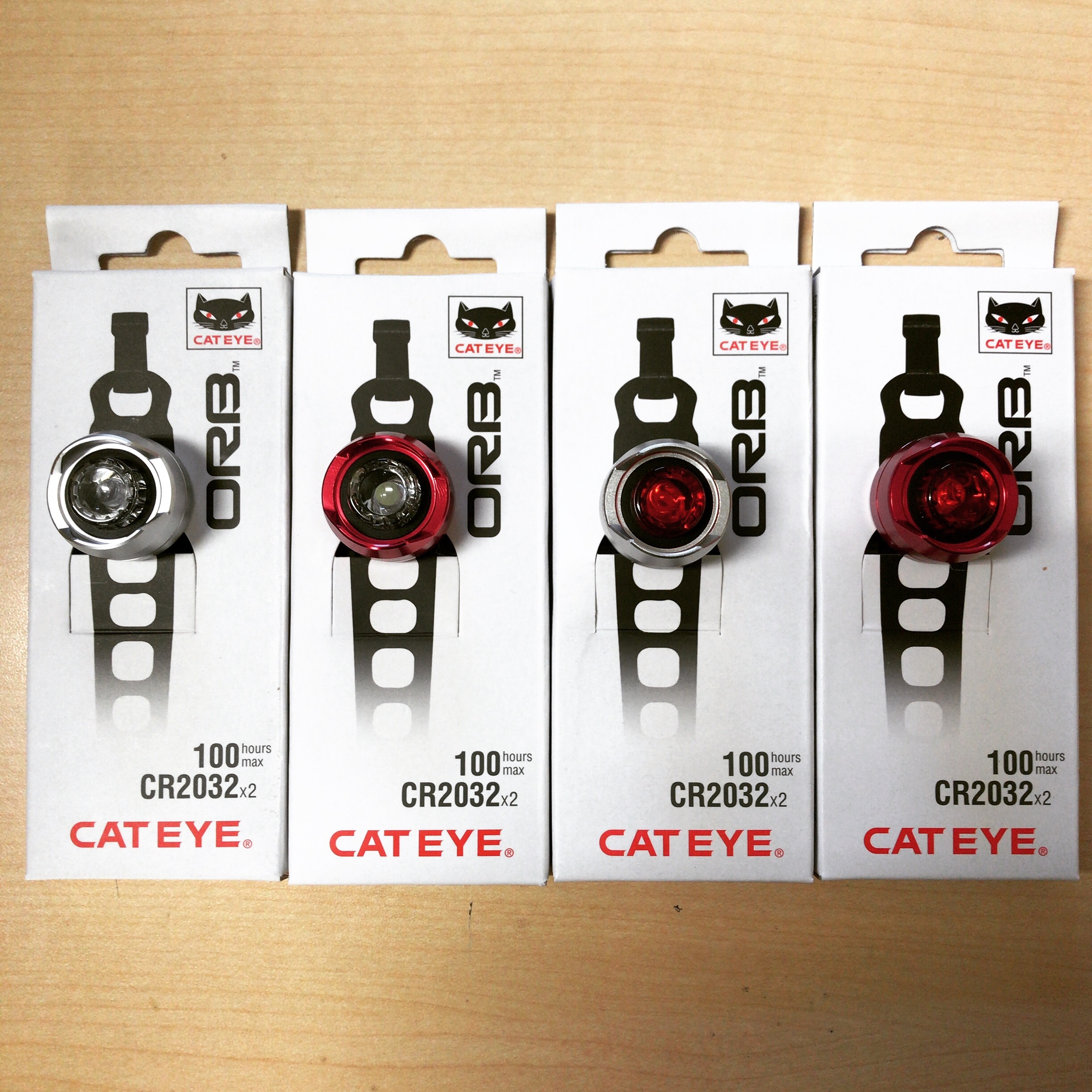 ไฟท้าย CATEYE ไฟท้ายกระพริบรุ่น ORB, SL-LD160-R ,สีดำไฟแดง และสีเงิน ไฟแดง (กรุณาระบุสีบอดี้ไฟ)