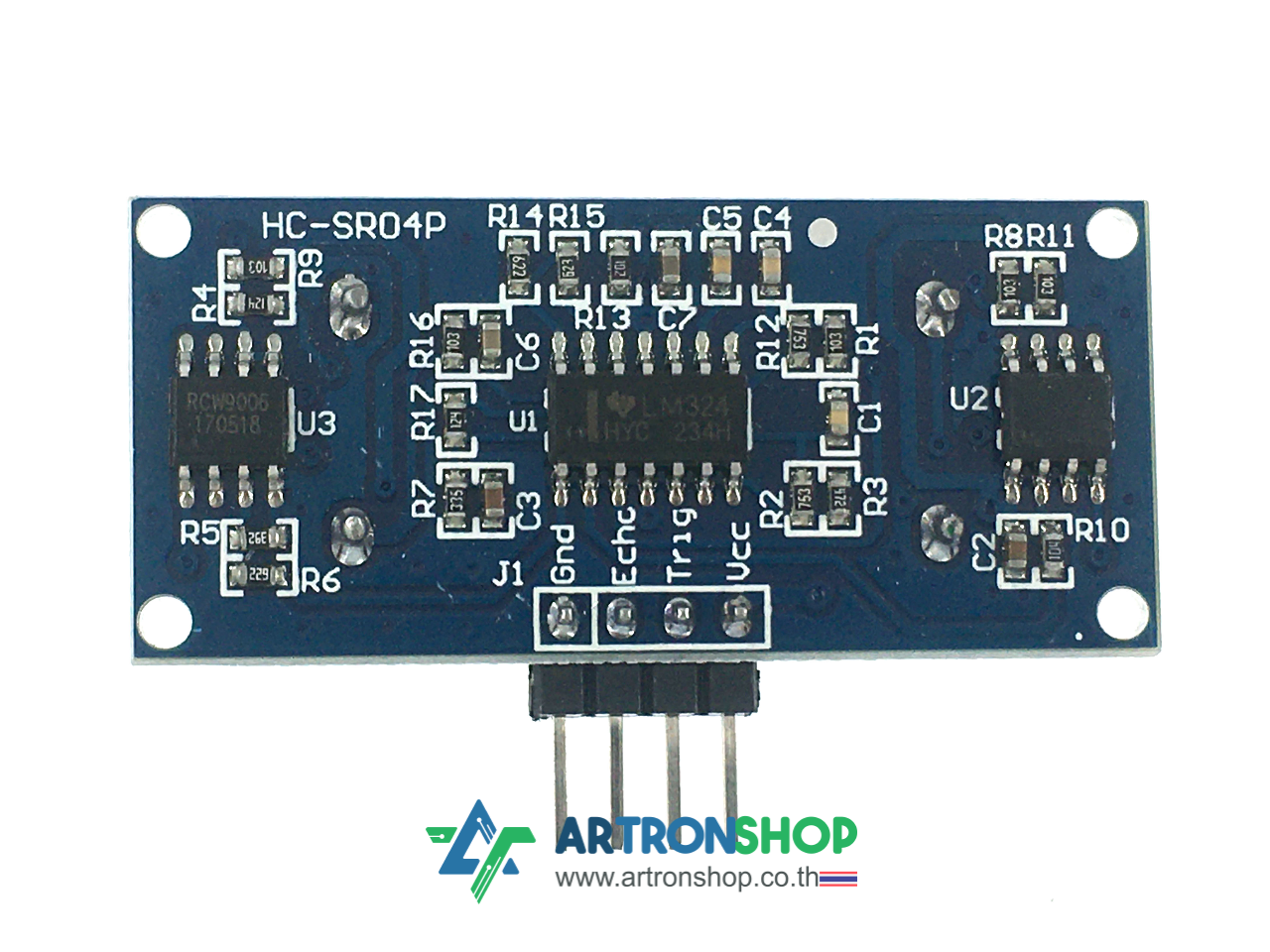 เซ็นเซอร์วัดระยะด้วยคลื่นอัลตร้าโซนิค HC-SR04