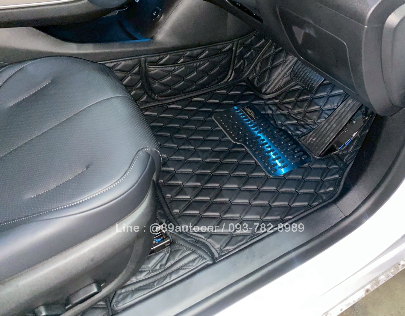 พรมรถ BYD Seal 5 DM-i 2025 ปูพรมVVIP สีดำด้ายดำ