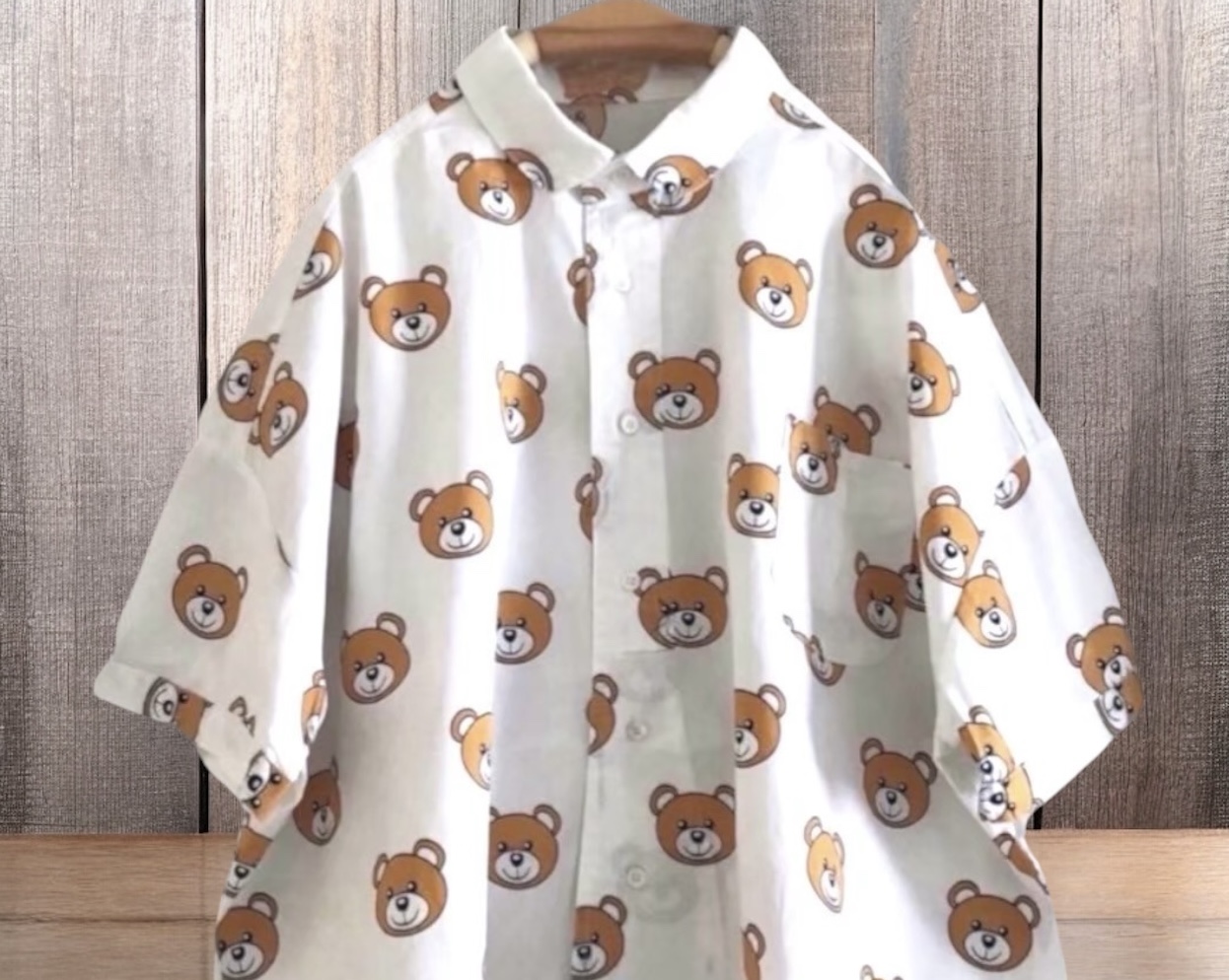 เสื้อผ้าคอตตอนลายหมี