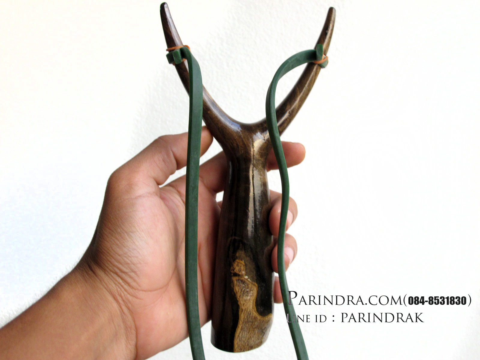 หนังสติ๊กไม้มะเกลือขัดมัน เงา สวยงาม ยิงแม่นๆ A1