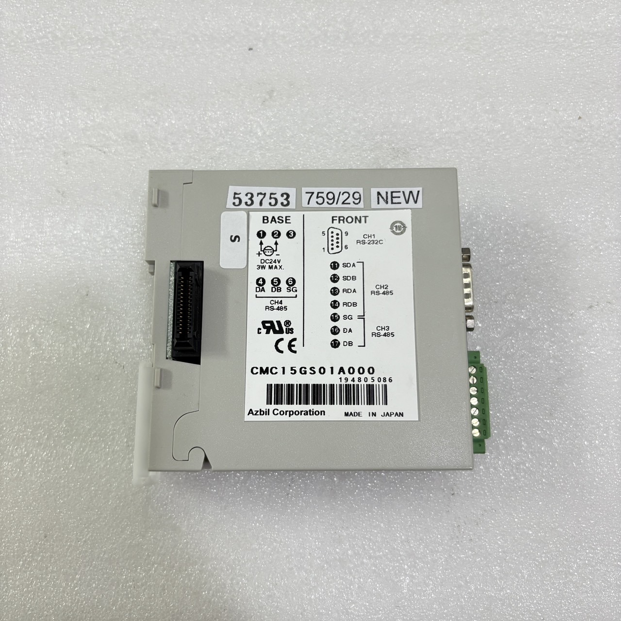CMC15GS01A000 PLC " AZBIL "
