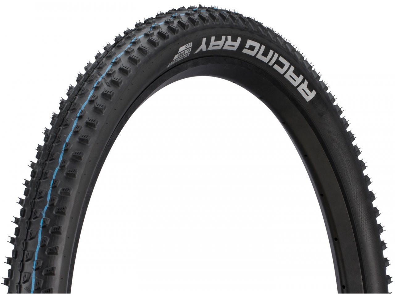 SCHWALBE ยางนอก MTB, RACING RAY (2021), TL Easy,SUPER GROUND, 29X2.10, สีดำ ขอบพับ