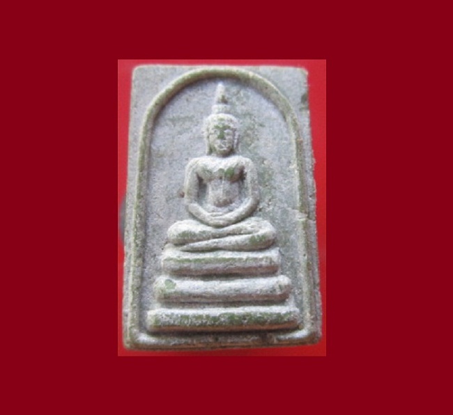 @@พระสมเด็จคะแนน เนื้อผง เขียวมรกต หลังเรียบเก่า ไม่ทราบที่ราคาเบาหวิว