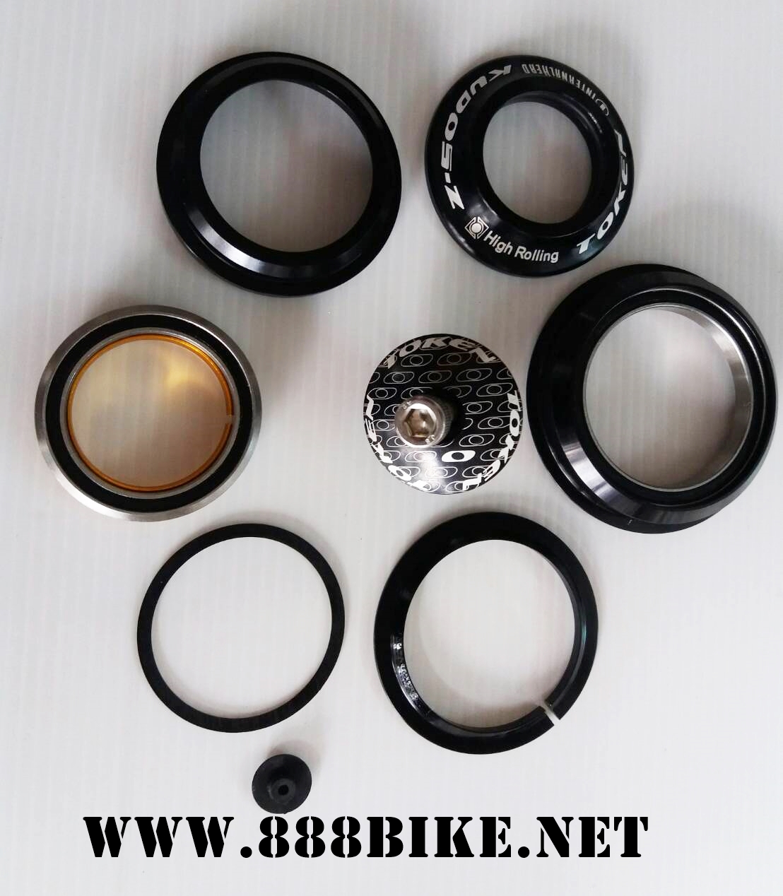 ถ้วยคอเทเปอร์ TOKEN TK035A-56 บ่าใหญ่ ถ้วยคอฝัง บ่าใหญ่บน 1 1/8' ล่าง1 1/2' ลูกปืนอย่างดี, 44/56MM.