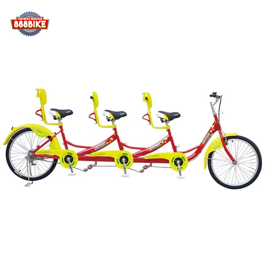 จักรยานสองตอน สามตอน Tandem bicycle Double Folding Bike ล้อ 24นิ้ว เฟรมเหล็ก ปี 2023