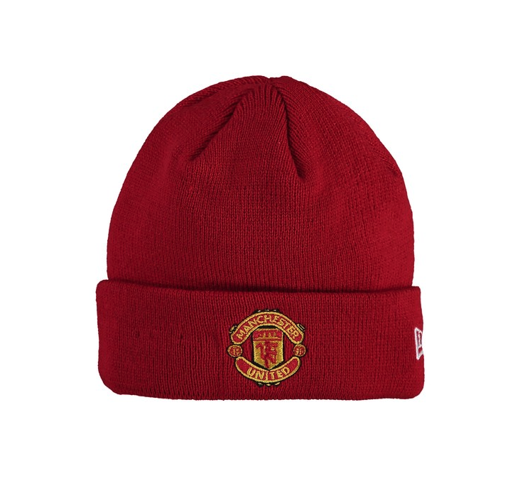 หมวกไหมพรมแมนเชสเตอร์ ยูไนเต็ดสำหรับเด็กทารก New Era สีแดงของแท้ 100%