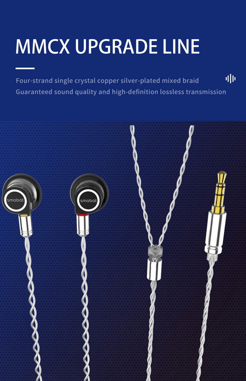 ขาย SMABAT M2S PRO หูฟังเอียบัด พร้อมลูกเล่นถอดอัพเกรด Driver ได้ไม่ต้องบัดกรี