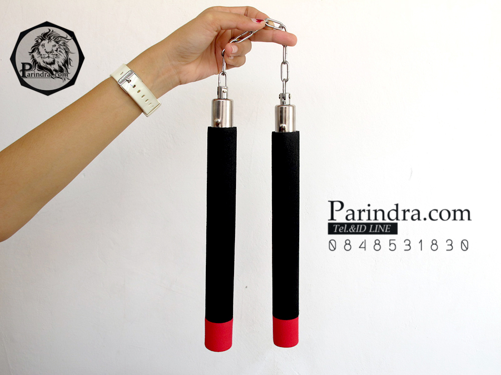 กระบองสองท่อนสำหรับการฝึก หุ้มโฟมอ่อนนุ่ม อุปกรณ์ป้องกันตัว