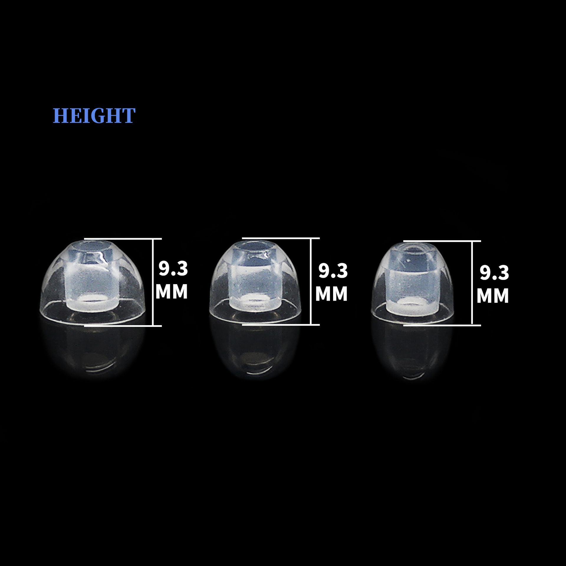 X-Tips Skytips จุกหูฟังโปร่งใสสูง สำหรับใช้งานกับหูฟังอินเอียร์ 1 กล่อง 3 คู่