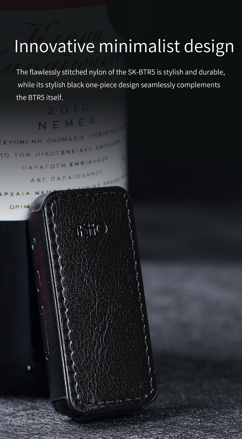 FiiO SK-BTR15 เคสหนังสำหรับ BTR15 ให้การป้องกันที่ยอดเยี่ยม ทนทาน เฉพาะเคส [-เคส-]