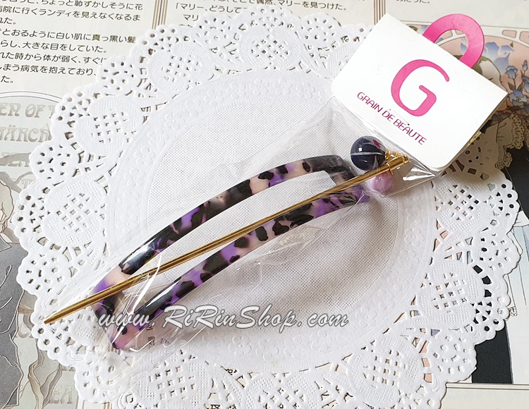 Aznavour ปิ่นปักผมทรงเหลี่ยม (Purple)