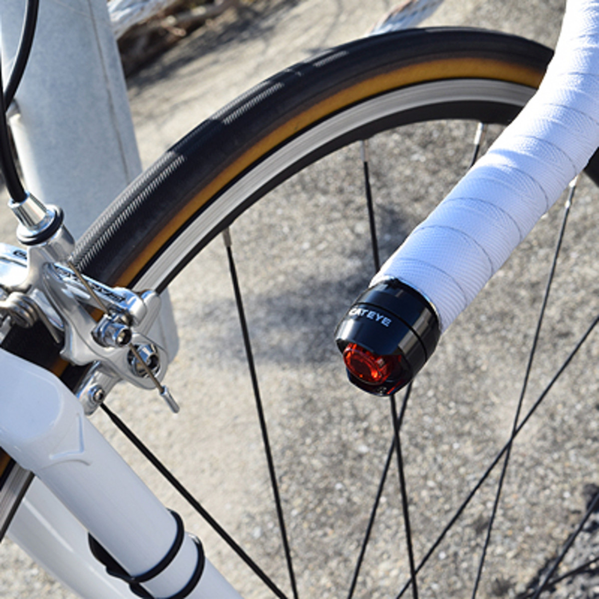 ไฟท้าย CATEYE ไฟกระพริบรุ่น ORB ติดบาร์เอนด์ SL-LD160-R-BE, R/L, สีแดง ไฟติดปลายแฮนด์