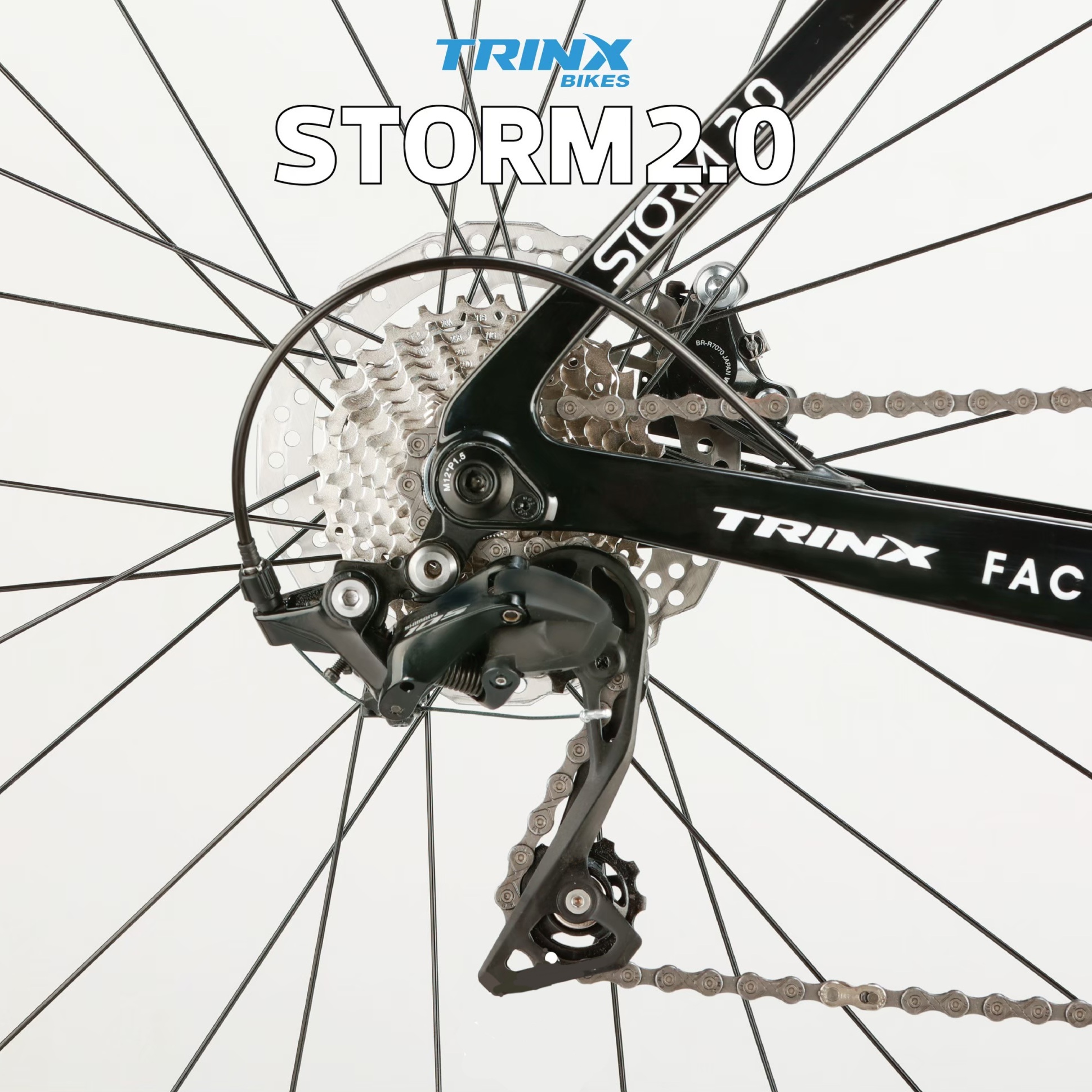 จักรยานเสือหมอบ TRINX รุ่น STORM 2.0 เกียร์ชิมาโน่ SHIMANO 105 ST-R7020 22สปีด เฟรมคาร์บอน NEW2023